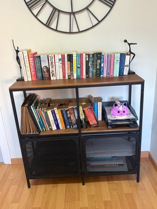 Estantería Fjällbo IKEA Negra y Madera