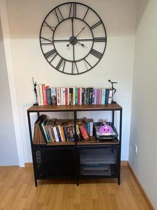 Estantería Fjällbo IKEA Negra y Madera