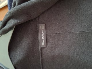 Chaqueta Zara Punto Negra Talla Única