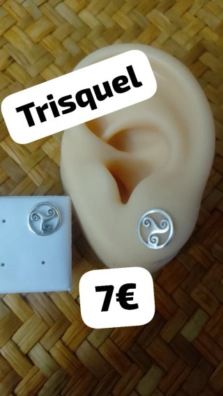 Pendientes Triskel Plata Ley