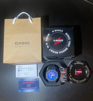 Reloj Casio G-Shock GA-2100 Negro/Azul