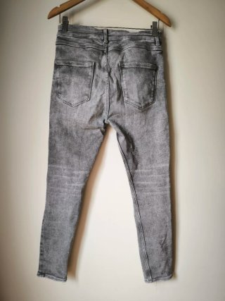 Calças Zara Cinza Tamanho L/40