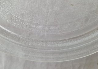 Plato giratorio microondas cristal