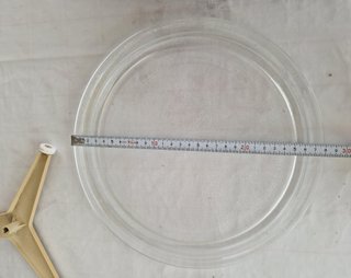 Plato giratorio microondas cristal