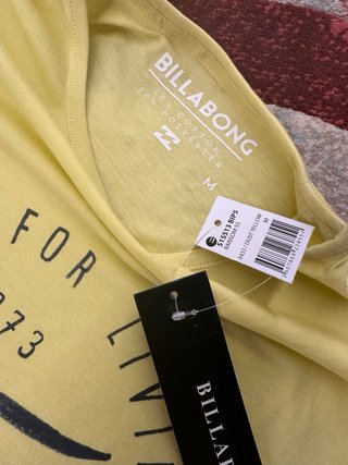 Camiseta Billabong Talla M Amarilla