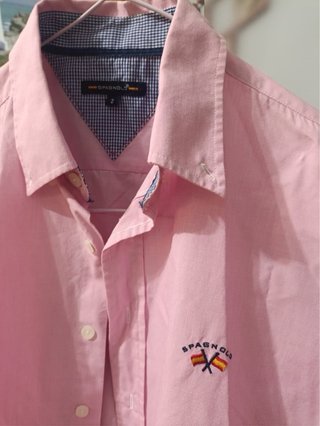 Camisa Spagnolo Rosa Talla S