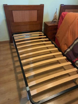 Dormitorio rústico madera