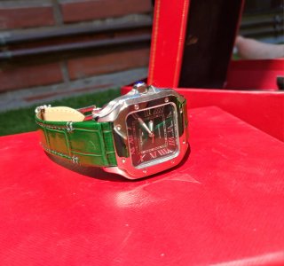 Reloj Cartier Santos Verde Nuevo