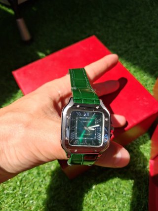 Reloj Cartier Santos Verde Nuevo