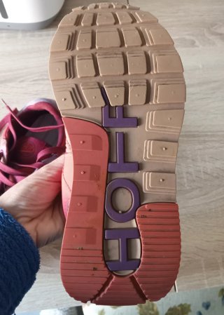 Zapatillas Hoff rojas y moradas