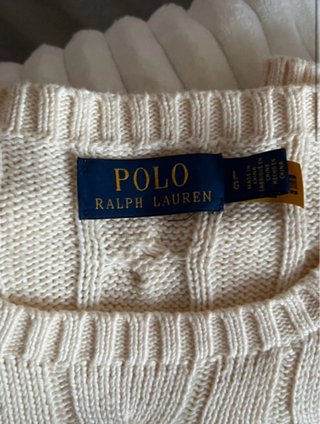 Jersey Polo Ralph Lauren Trenzado Beige