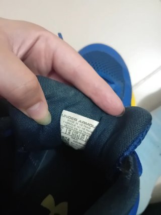 Zapatos Baloncesto Under Armour Azul/Amarillo 42.5