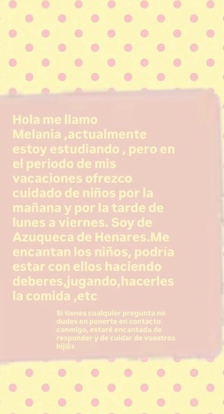 Cuidado de niños
