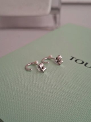 Pendientes Oro Blanco y Brillantes Tous A Estrenar