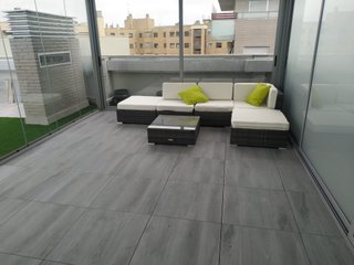 Sofá exterior ratán Tectake PARIS terraza jardín