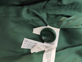 Abrigo Zara Lana Talla M Verde Esmeralda