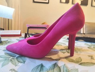 Zapatos ante fucsia