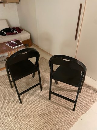 dos sillas plegables Bauhaus Thonet, B 751