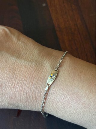 Bracciale vintage argento con ferro di cavallo