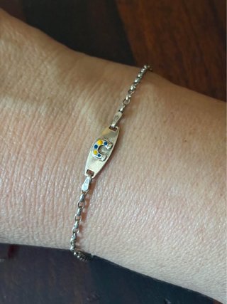 Bracciale vintage argento con ferro di cavallo