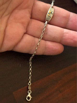 Bracciale vintage argento con ferro di cavallo