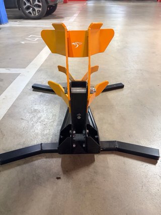 Soporte Rueda Moto Parking Rackosport Amarillo