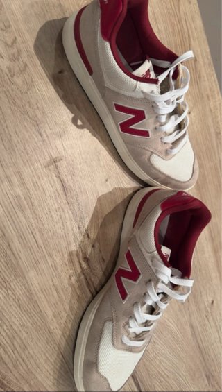 New Balance 574 Blanco Rojo Talla 44.5