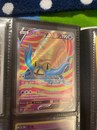 Lotto 9 Carte Pokémon - Wugtrio IR, Omastar V Full