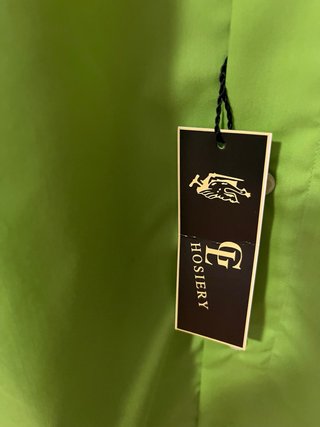 Camisa Hosiery verde hombre manga corta L/XL
