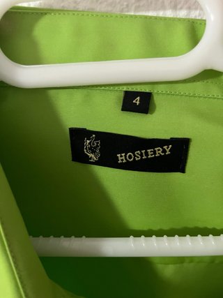 Camisa Hosiery verde hombre manga corta L/XL