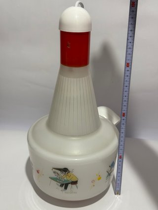 Lampada Space Age Vetro Opalino Anni 60/70