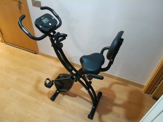 Bicicleta Estática Plegable Negra Wowspeed