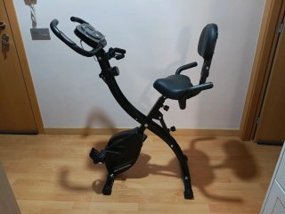Bicicleta Estática Plegable Negra Wowspeed