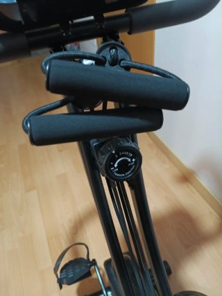 Bicicleta Estática Plegable Negra Wowspeed