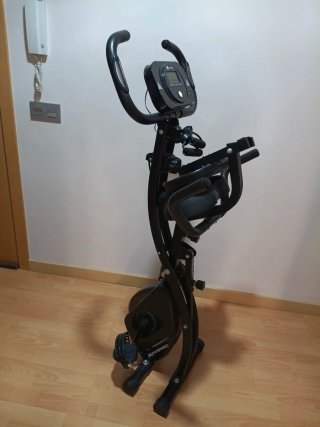 Bicicleta Estática Plegable Negra Wowspeed
