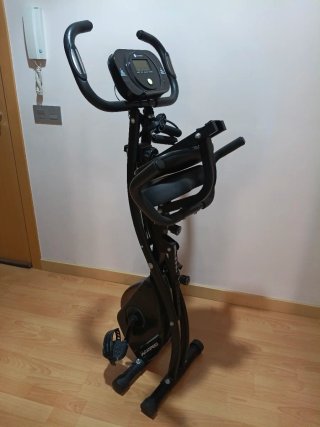 Bicicleta Estática Plegable Negra Wowspeed