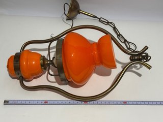 Lampada Space Age Arancione Vintage Anni '70
