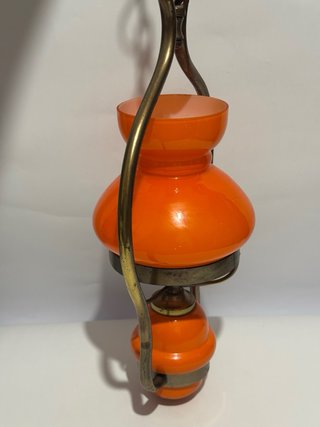 Lampada Space Age Arancione Vintage Anni '70