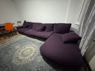 Sofá Cama Morado Tela