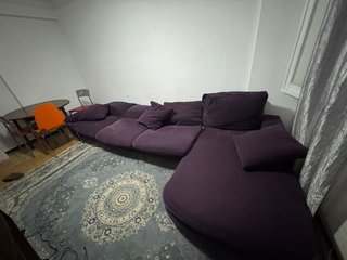 Sofá Cama Morado Tela
