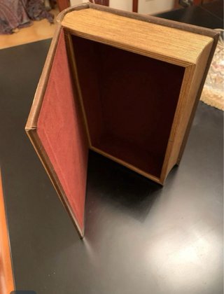 Caja joyero estilo mapa antiguo