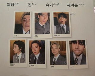 Photocards BTS Edición Especial Vinilo Deluxe