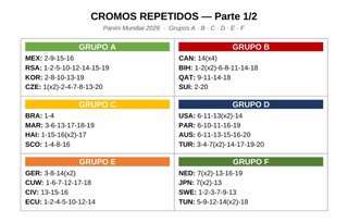 Cromos del Mundial 2026