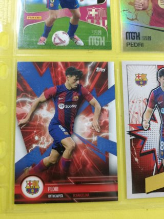 Lote 9 cartas/cromos Pedri FC Barcelona Panini