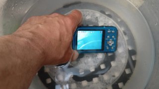 Fotocamera Panasonic Lumix Blu Subacquea