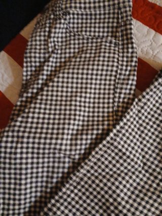 Pantalones pitillo cuadros talla 34