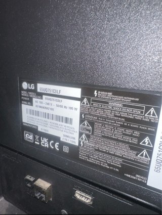 LG 65 TV 4K Smart TV
