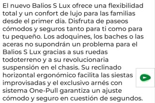 Cochecito Bebe Cybex Balios S Lux + Regalo