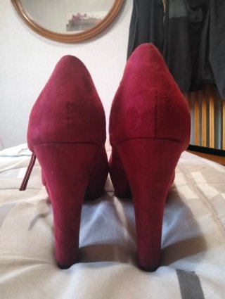 Tacones plataforma burdeos ante talla 38 NUEVOS