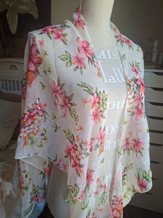 Pareo Calzedonia Gasa Estampado Flores